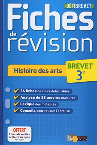 Fiches de révision Histoire des arts Brevet 3e