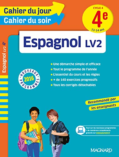 Espagnol 4e / LV2 : nouveaux programmes 2016
