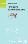 Formulaire de mathématiques